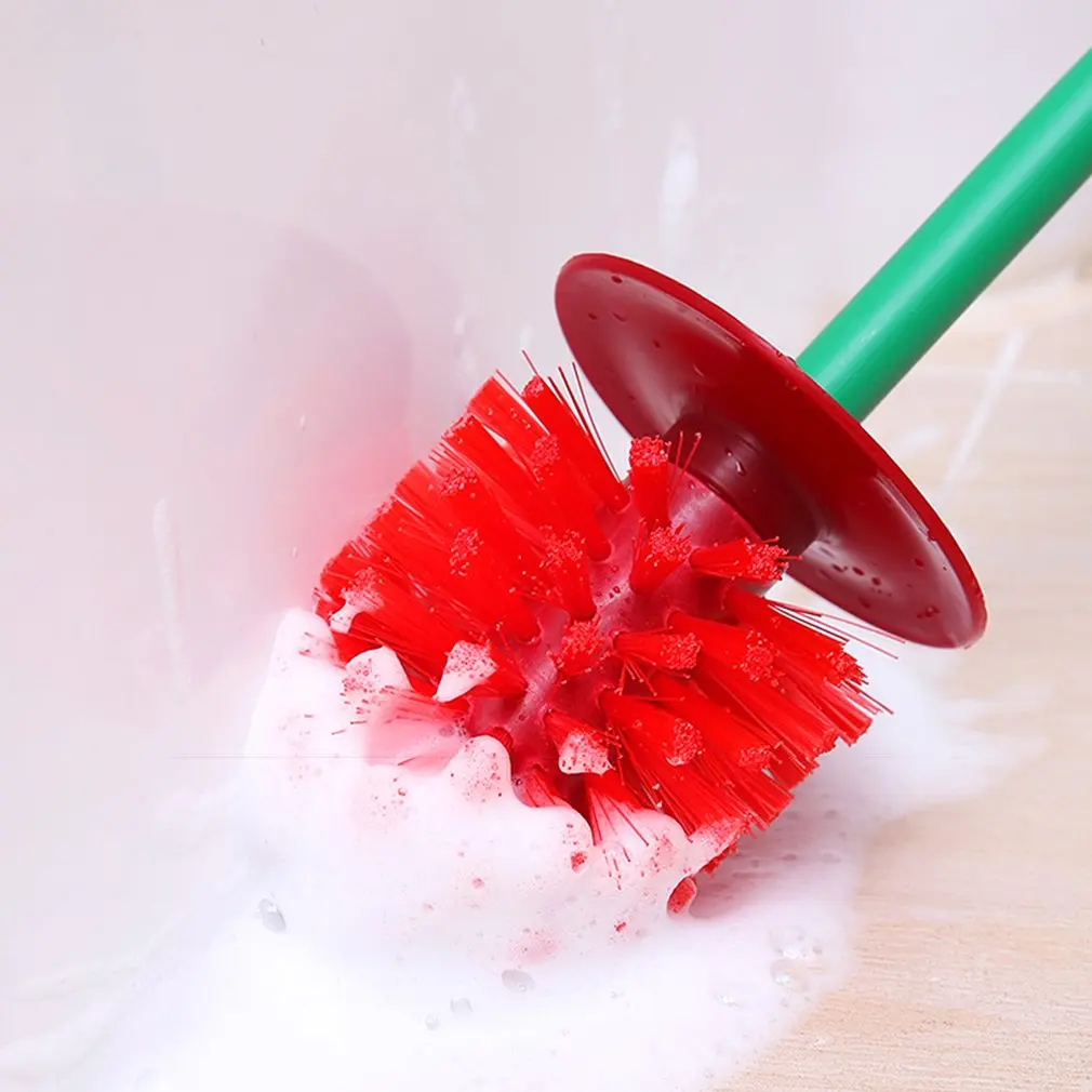

Toilet Brush and Holder Creative cherry shape WC Toilet Brush Cleaning brush For Bathroom Lavatory Long Handle Toilet Bowl Brush