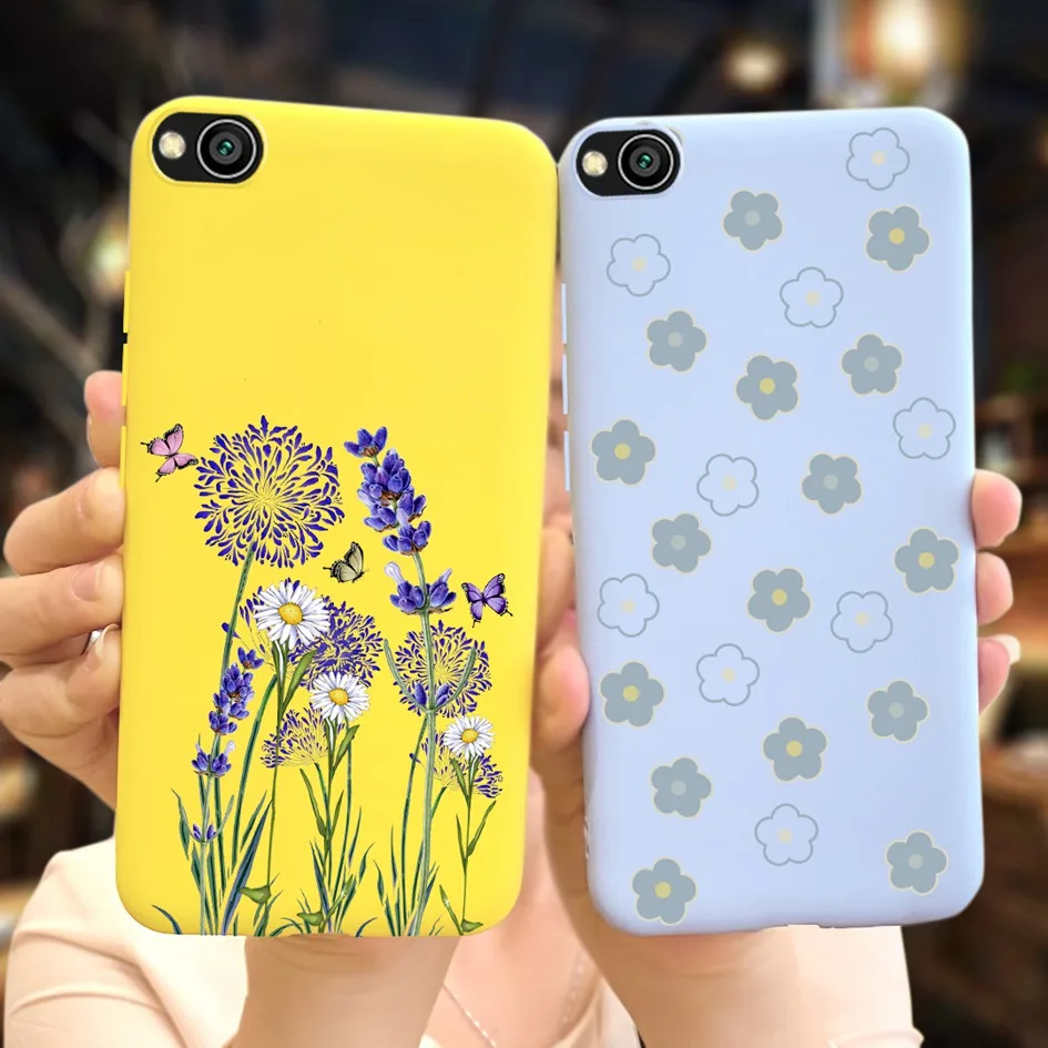 For Coque Xiaomi Redmi Go Case 5.0" Silicon Soft TPU Butterfly Sunflower Cover RedmiGo Bumper Global Version Protective Capa | Мобильные