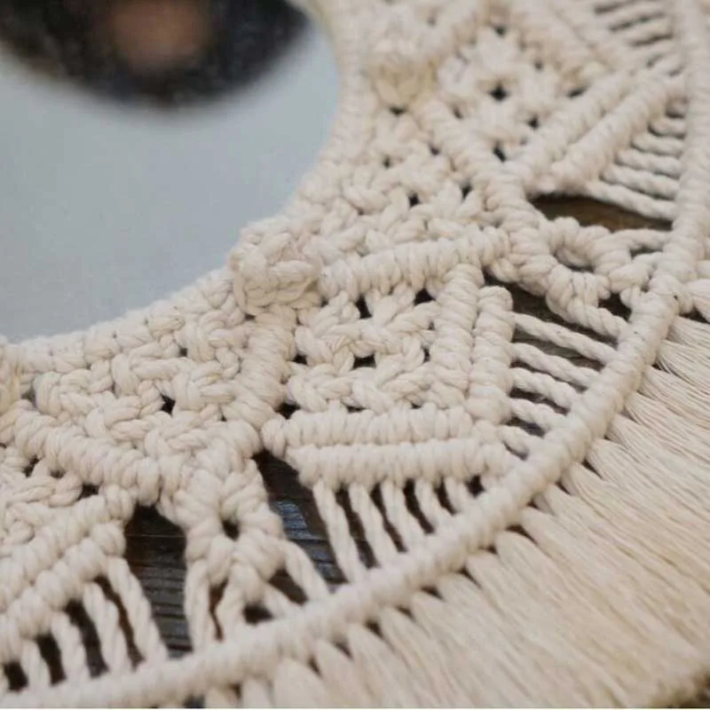 Богемный гобелен ручной работы в скандинавском стиле зеркальный богемный для