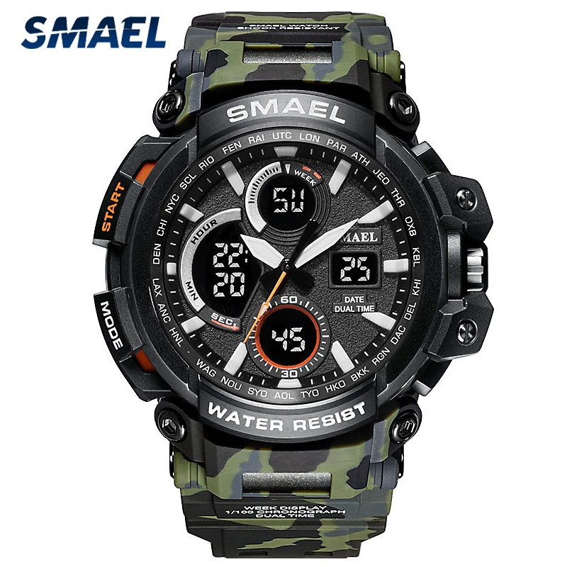 Часы SMAEL 1708B мужские наручные кварцевые спортивные водонепроницаемые