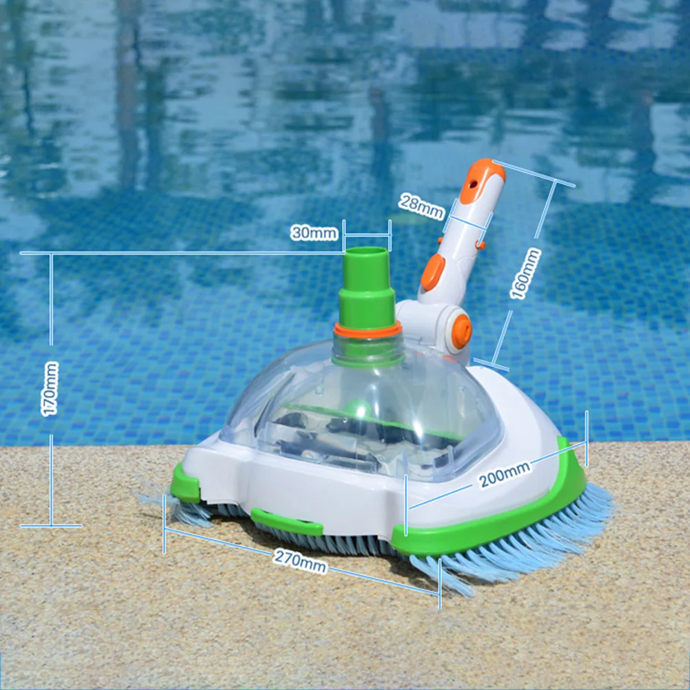 

Pool Vacuum Head Transparent Manual Suction Machine Cleaning and Maintenance Tools Cleaning Underwater Cleaner Sewage Suction