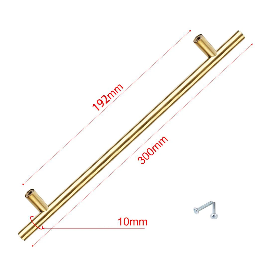 T-BAR Golden Knob Handle Pull door drawer cupboard cabinet wardrobe Handles | Обустройство дома