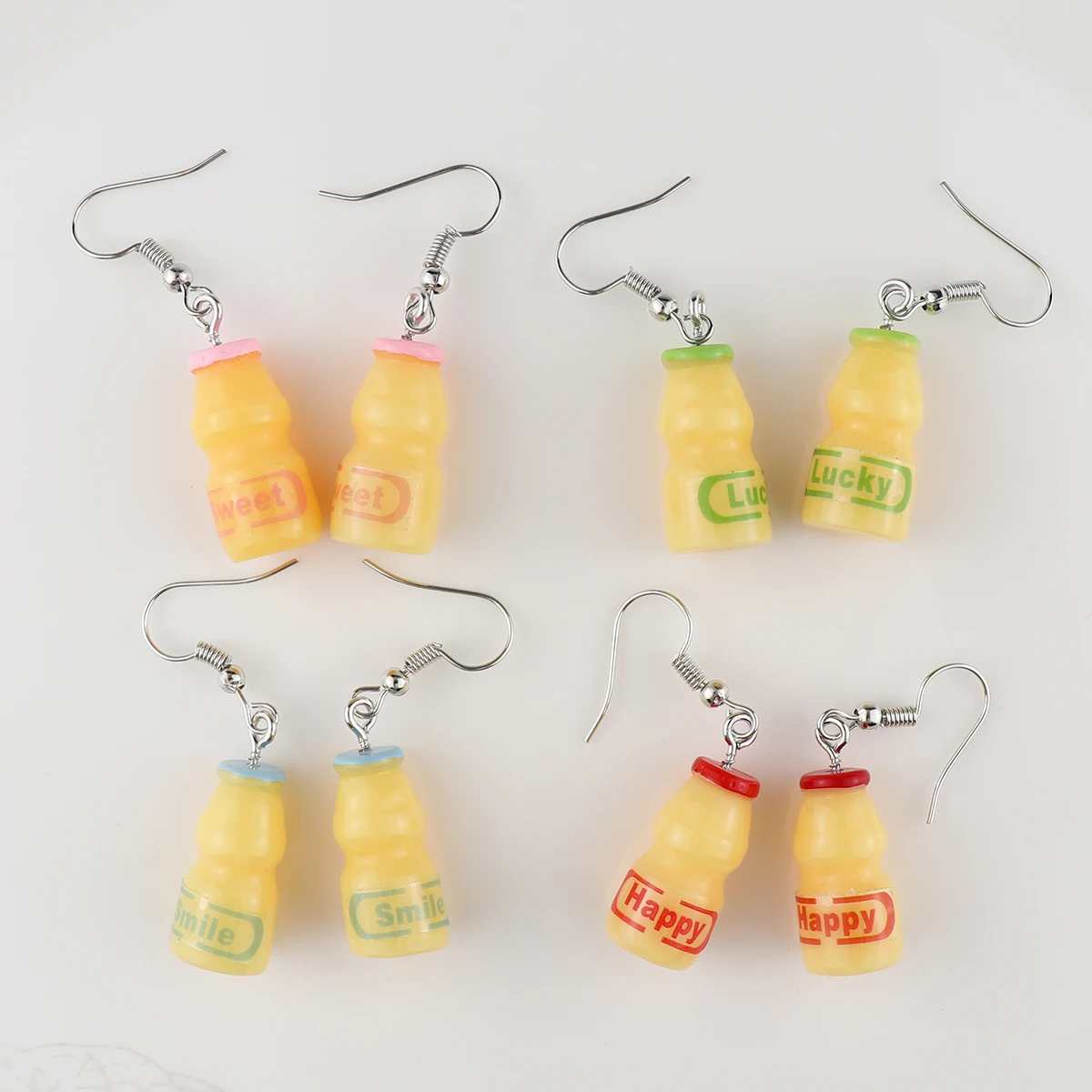 Женские Висячие серьги из питьевой смолы индивидуальные креативные ювелирные