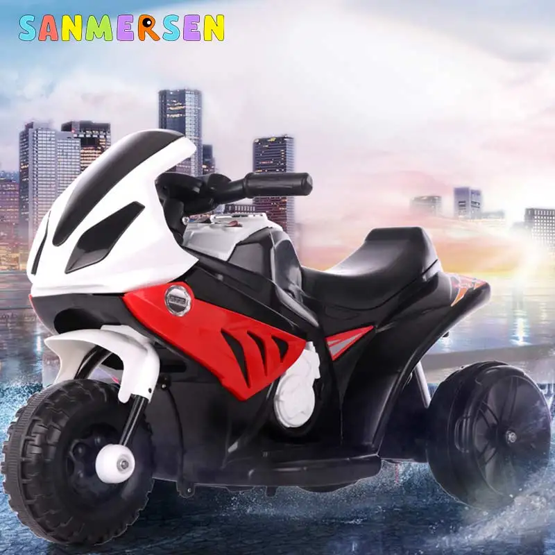 Детский Электрический мотоцикл трехколесный внедорожный с зарядкой автомобиль