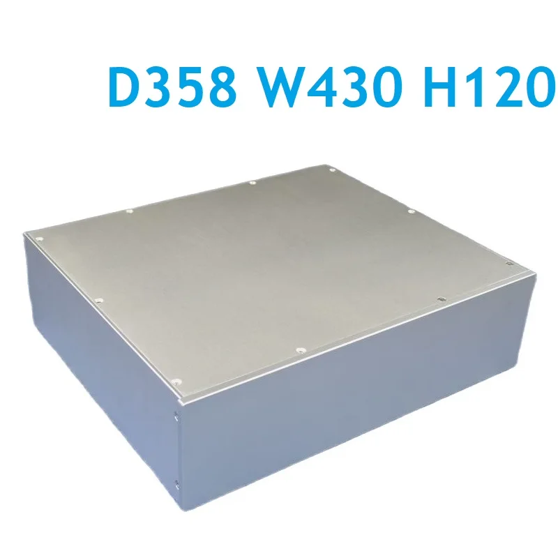 

D358 W430 H120 Sandblaste Aluminum Case Amplifier Preamp Power Amp Housing DAC Decoder Rear DIY Chassis Headphone Enclosure PSU