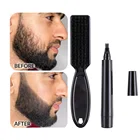 С двойным концом Для мужчин борода ручка для изменения роста волос бакенбард формируя ручка волосяной покров лица бакенбард усы ремонт Форма Re ручка для изменения роста волос