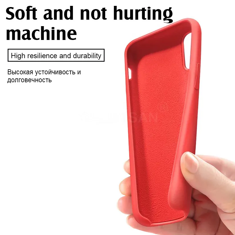 Original Liquid Silicone Cover Candy Color Case for iPhone XS MAX XR X 7 6 6S 8 Plus TPU |