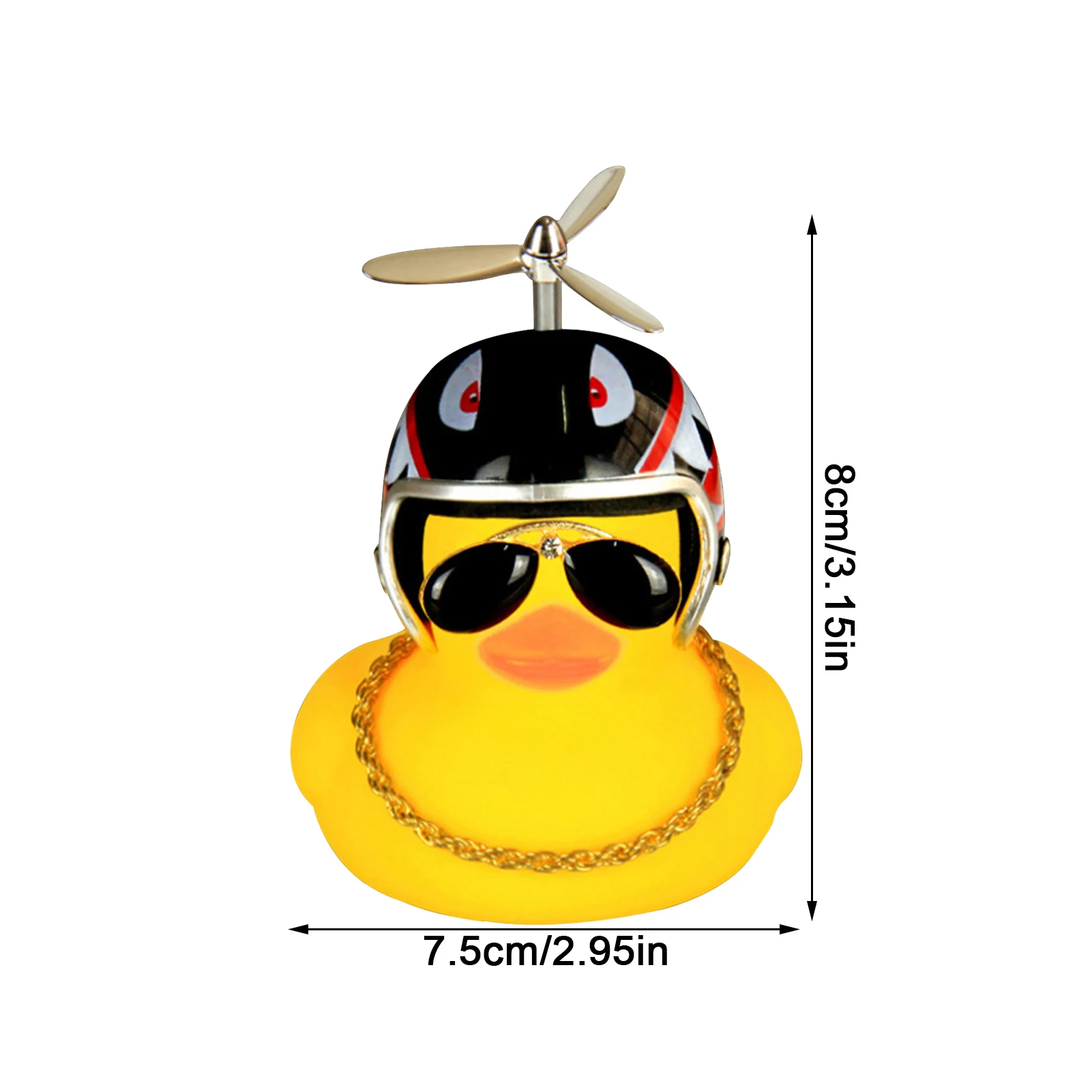

Luminous Airscrew Helmet Standing Duck Broken Wind Small Yellow Duck Bike Motor Riding Cycling Lights Bicycle Accessories