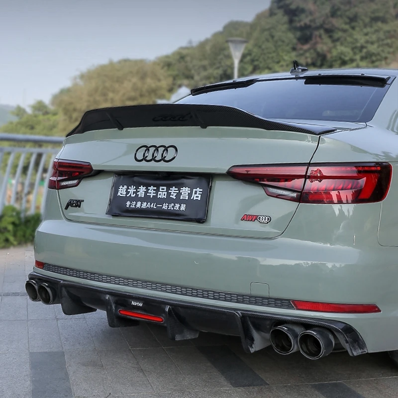 Стильный спойлер R для заднего багажника из углеродного волокна автомобильное