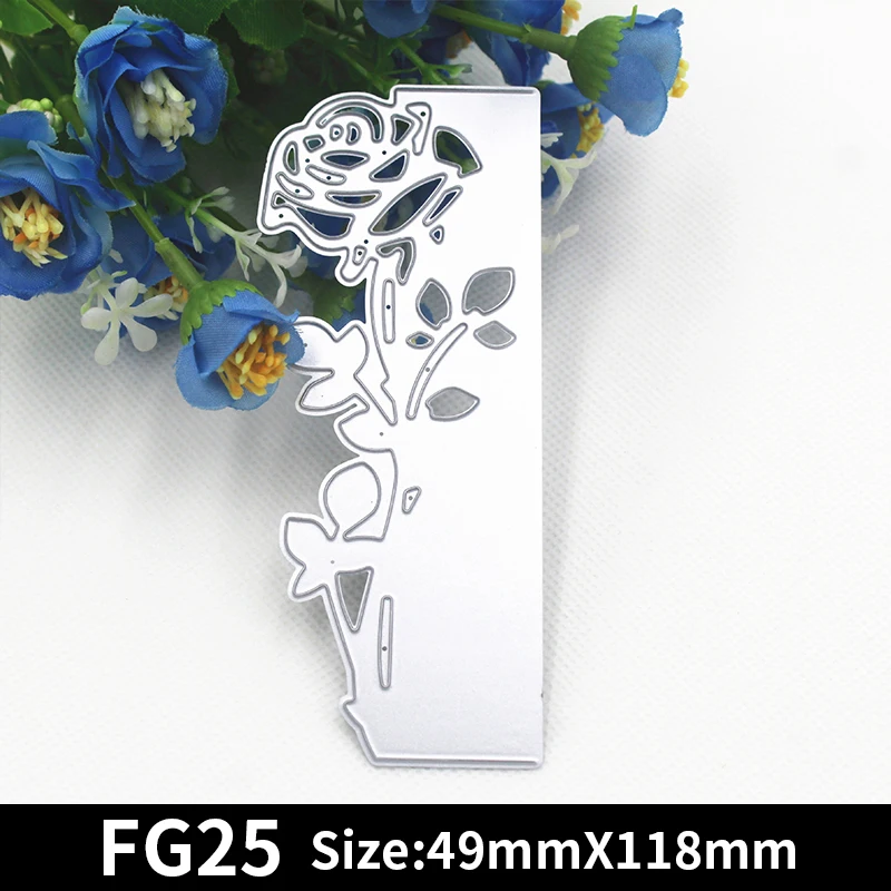 Трафареты с розовыми листьями металлические штампы для резки трафареты