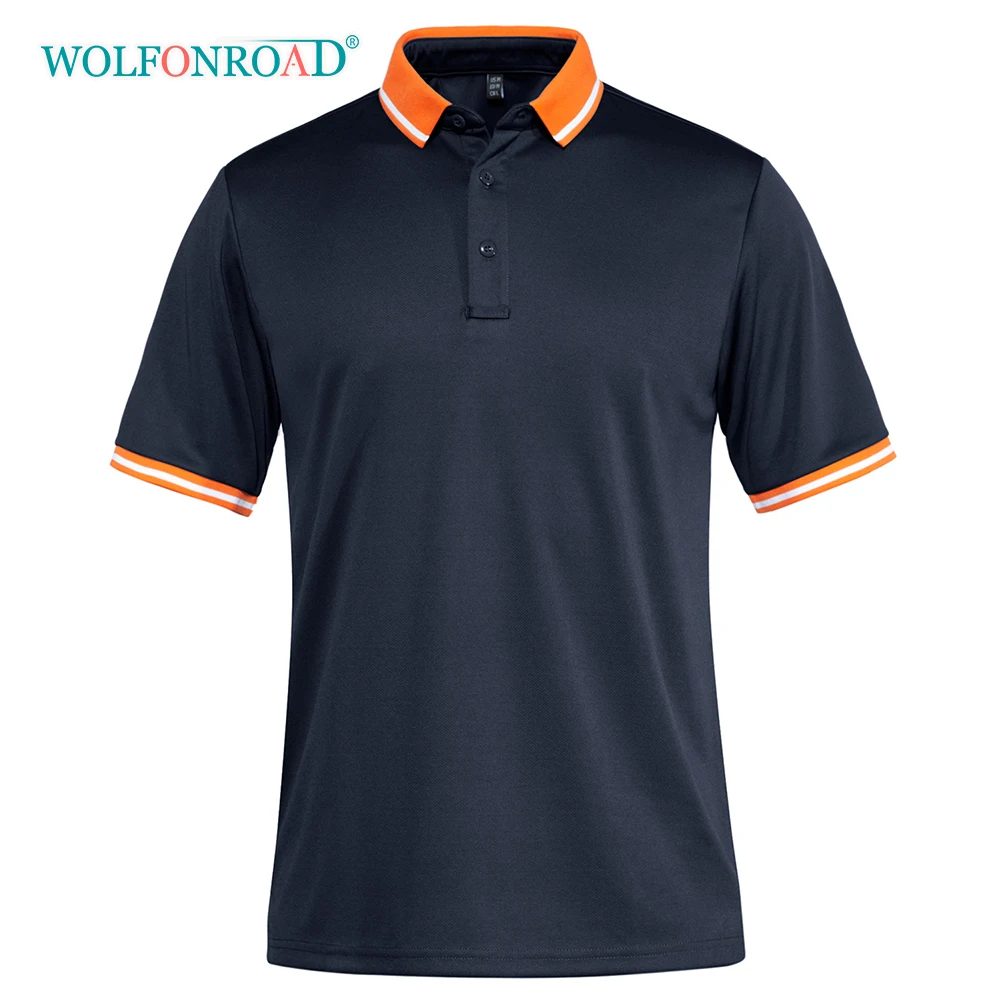 WOLFONROAD дышащие футболки для гольфа мужские деловые топы Джерси рубашка