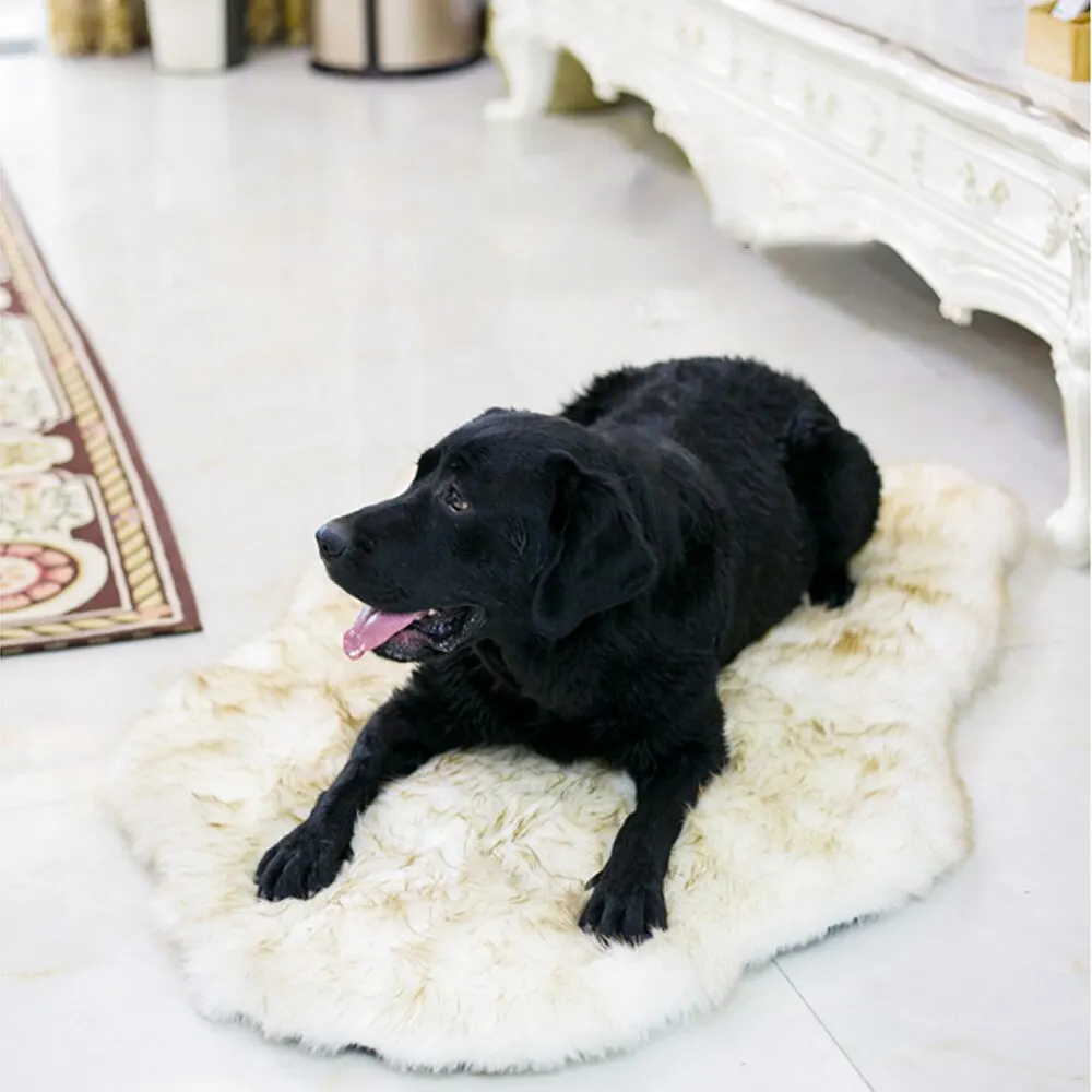 

S/M/L/XL Non-slip Pet Bed Plush Mat Pad Soft Warm Dogs Cats Mattress Cushion