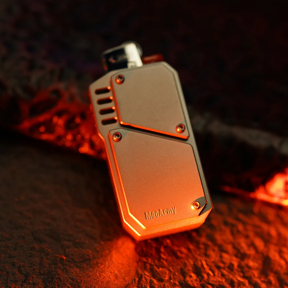 

LTR2 Titanium Lighter Case for BIC J5 Disposable Lighter - Glow Bars Paragraph/Ordinary Type