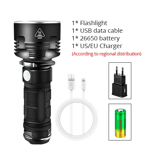 Package E EeeToo Ультра мощный светодиодный фонарь L2 P70.2 тактический фонарь USB Перезаряжаемый Linterna водонепроницаемый ночной фонарь - Испускаемый цвет: Package E