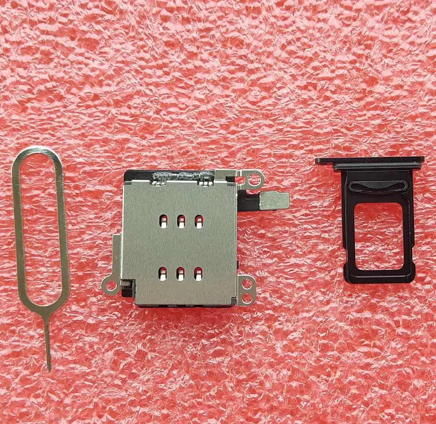 1set/lot for iPhone XR Dual SIM Card tray Holder Slot + reader flex cable open ejector Adapter Replacement | Мобильные телефоны и