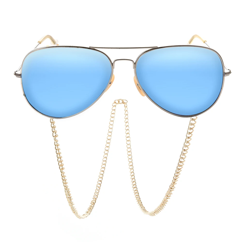 2019 дизайнерские оригинальные золотистые Нескользящие очки с цепочкой модные