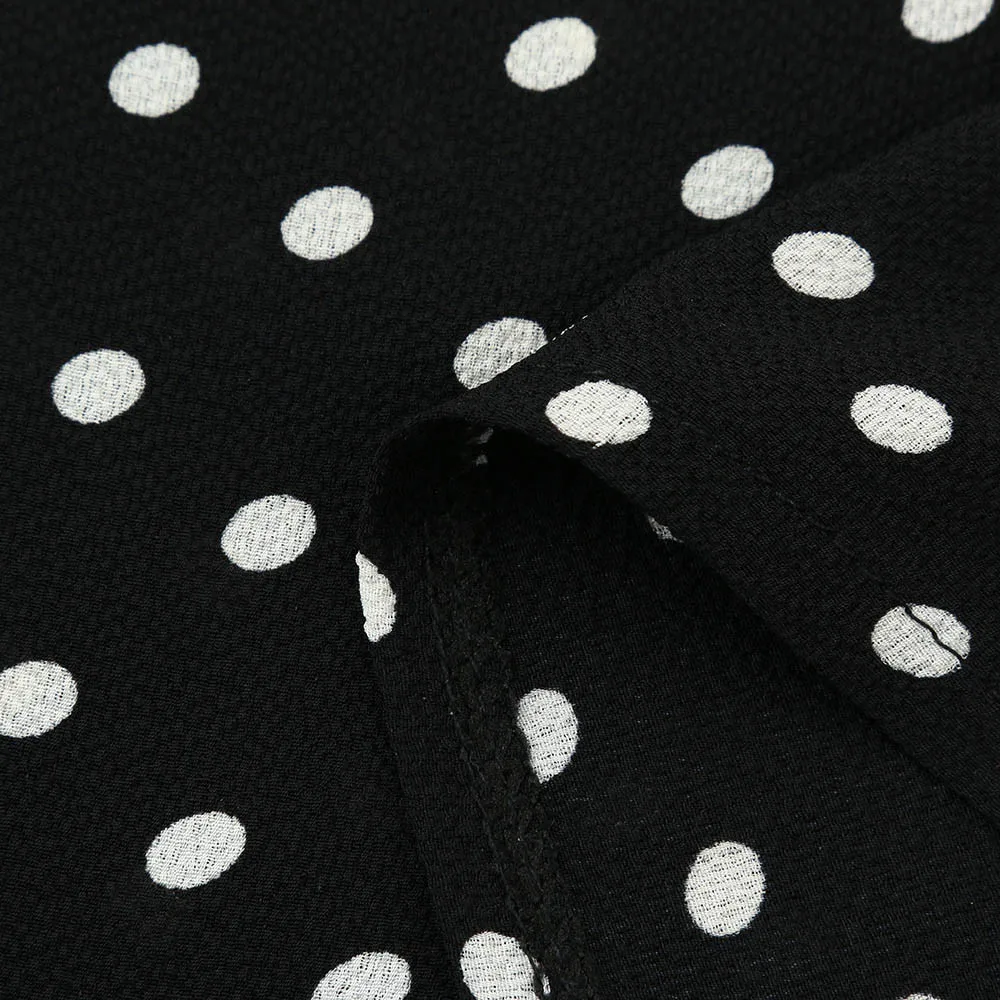 

Fashion Women's Bell Sleeve Loose Polka Dot Shirt Ladies Casual Blouse Tops camisetas de mujer blusas bluzka jedwab roupas 2021