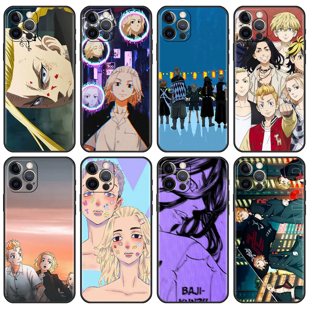 

Soft Case for iPhone 13 6.1 inches 12 Mini 11 Pro 7 XR X XS Max 6 6S 8 Plus 5 5S SE Tpu Phone Cover Sac Anime Tokyo Revengers