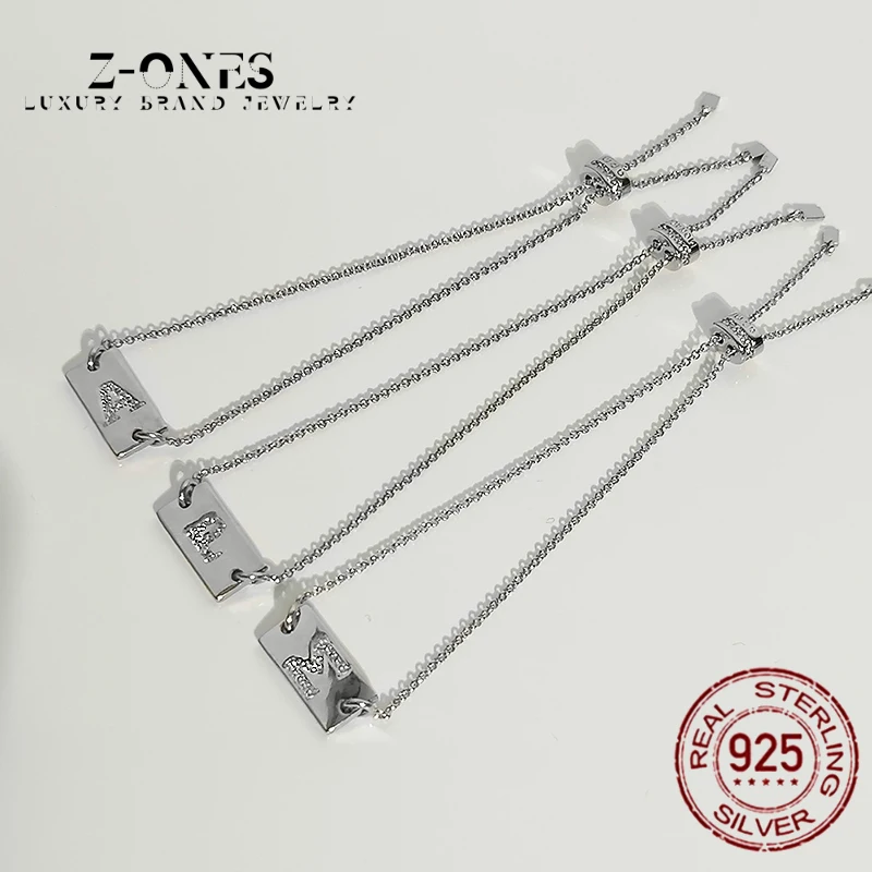 

New hot-selling fashion 925 silver letter charm bracelet original 1:1 luxury brand bracelet Monaco women jewelry trend
