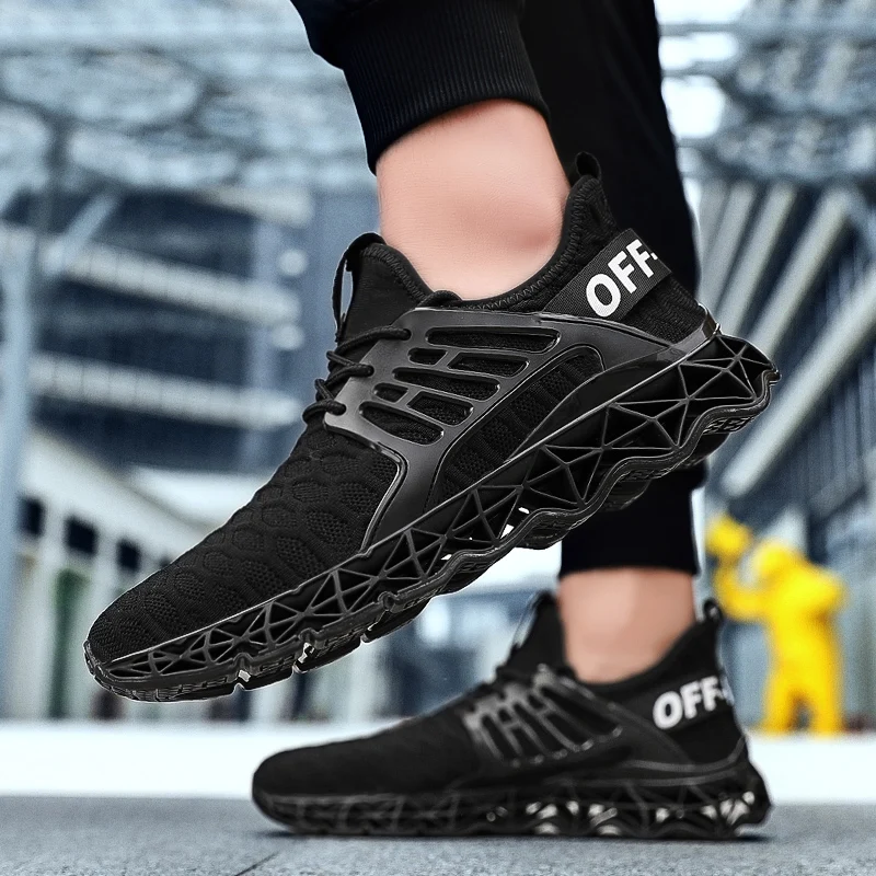 

New Blade Running Shoes for Men Antiskid Damping Outsole Men Athletic Training Run Sneakers Breathable Runing Zapatills