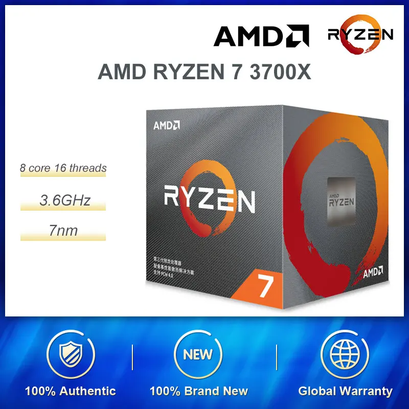 Игровая материнская плата AMD Ryzen 7 3700X R7 3 6 ГГц 8 ядер 16 потоков 65 Вт разъем AM4 с ASUS TUF