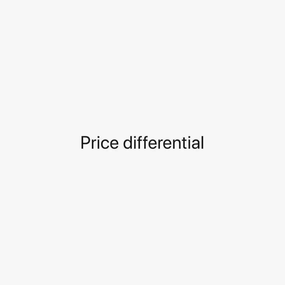 

Price differential