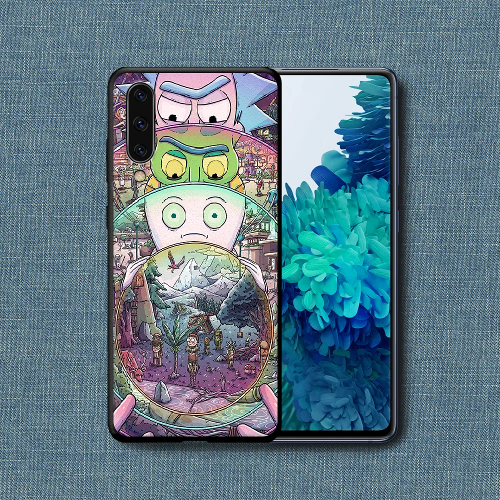 

Ricks Funny Mortys Cartoon Phone Case For Samsung Galaxy A 3 5 7 8 10 20 20E 21S 30 30S 40 50 51 70 71 black Coque Soft Cell 3D