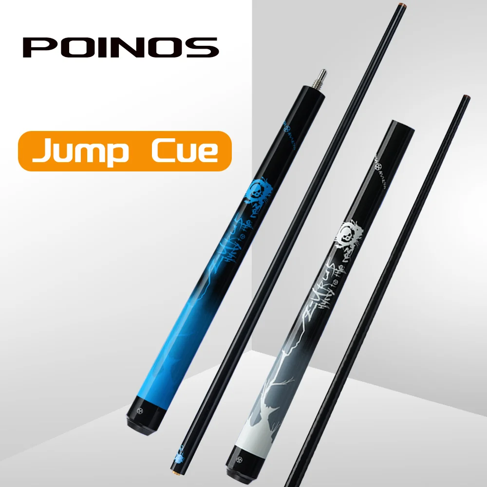 POINOS Jump Cue Carbon Maple Shaft 13MM Tip 108 CM  Billiards Cue Handmade Exquisite Professional Durable  Billiard Stick Kit