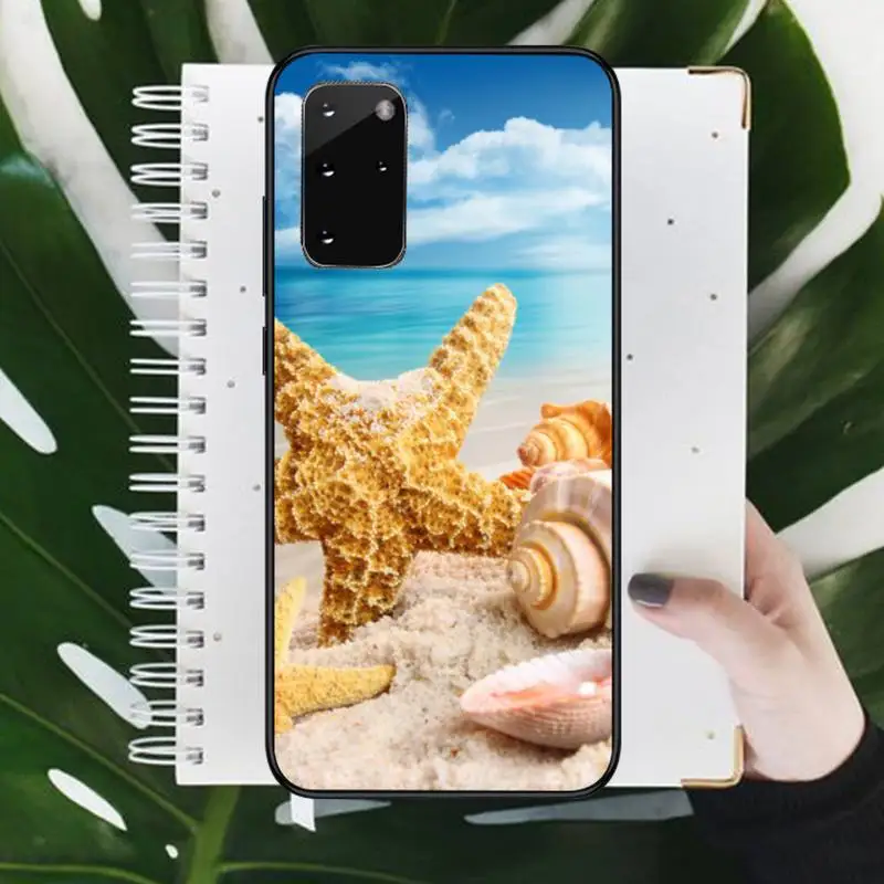 

shells and starfish beach sea Phone Case For Samsung galaxy S 9 10 20 A 10 21 30 31 40 50 51 71 s note 20 j 4 2018 plus shell