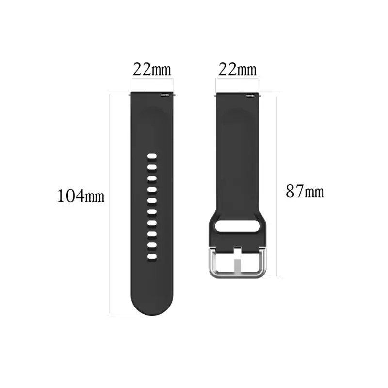 

Soft Silicone 22mm Watchband Strap For Xiaomi Haylou Solar LS05 Original Smart Wristband Bracelet For Xiaomi Haylou Solar Correa
