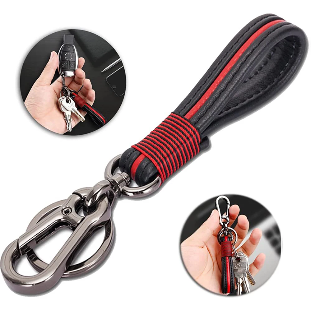 Высококачественный кожаный брелок ручной работы для ключа из натуральной кожи