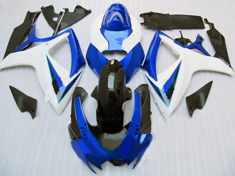 Комплект обтекателей для мотоцикла GSXR600 750 K6 06 07 GSXR 600 GSXR750 2006 2007 ABS POP белый синий