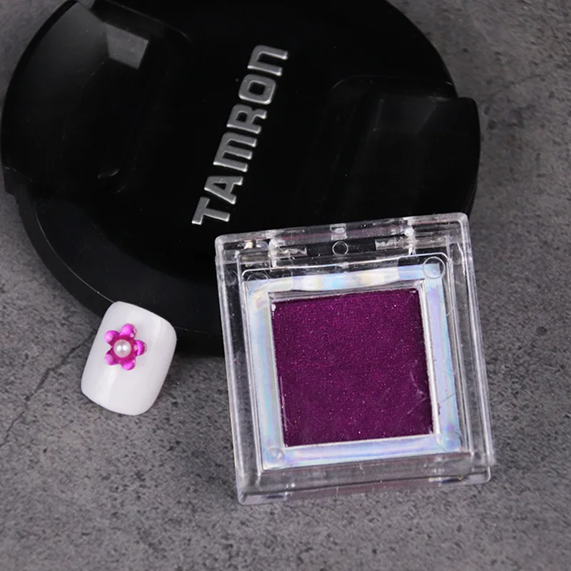 Пудра для маникюра в японском стиле маленькая квадратная зеркальная улучшенная