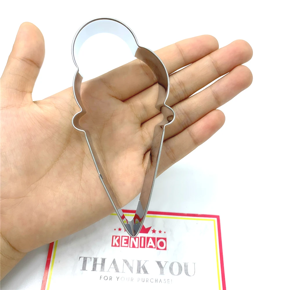 

KENIAO Ice Cream / Popsicle / Sundae Cookie Cutter Set for Summer - 6 Piece - Biscuit and Fondant Cutter - Stainless Steel