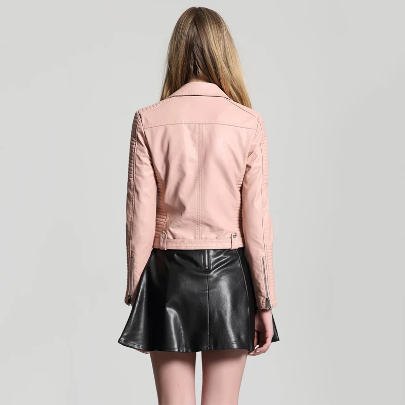 Новинка 2021 осенняя Женская мотоциклетная куртка TMODA269 из искусственной кожи Witner