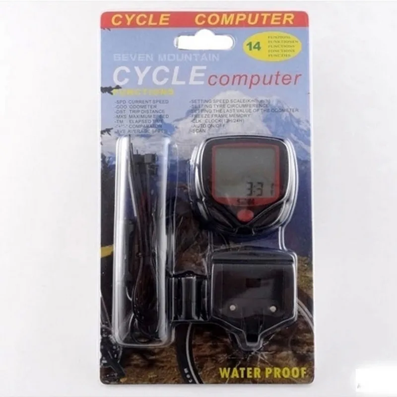 Водонепроницаемый ЖК велосипедный компьютер одометр циклометр|Велокомпьютеры| |
