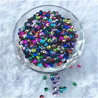 1800pcspack silver based size 4mm round cup sequins paillettes sewing wedding craft women garments diy lentejuelas accessories