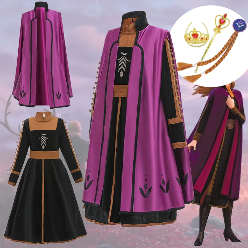 Anna Elsa Dress For Girls Carnival Cosplay Party Snow White Princess Costume Kids Dresses Girl Long | Детская одежда и обувь