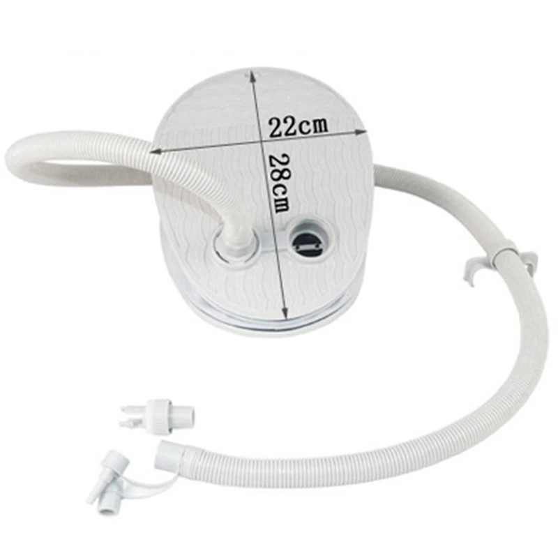 Открытый ножной воздушный насос для шин дефляции со шлангом и адаптером клапана