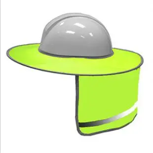 Жесткая шляпа от солнца из полиэстера сетчатая с защитой высокая видимость