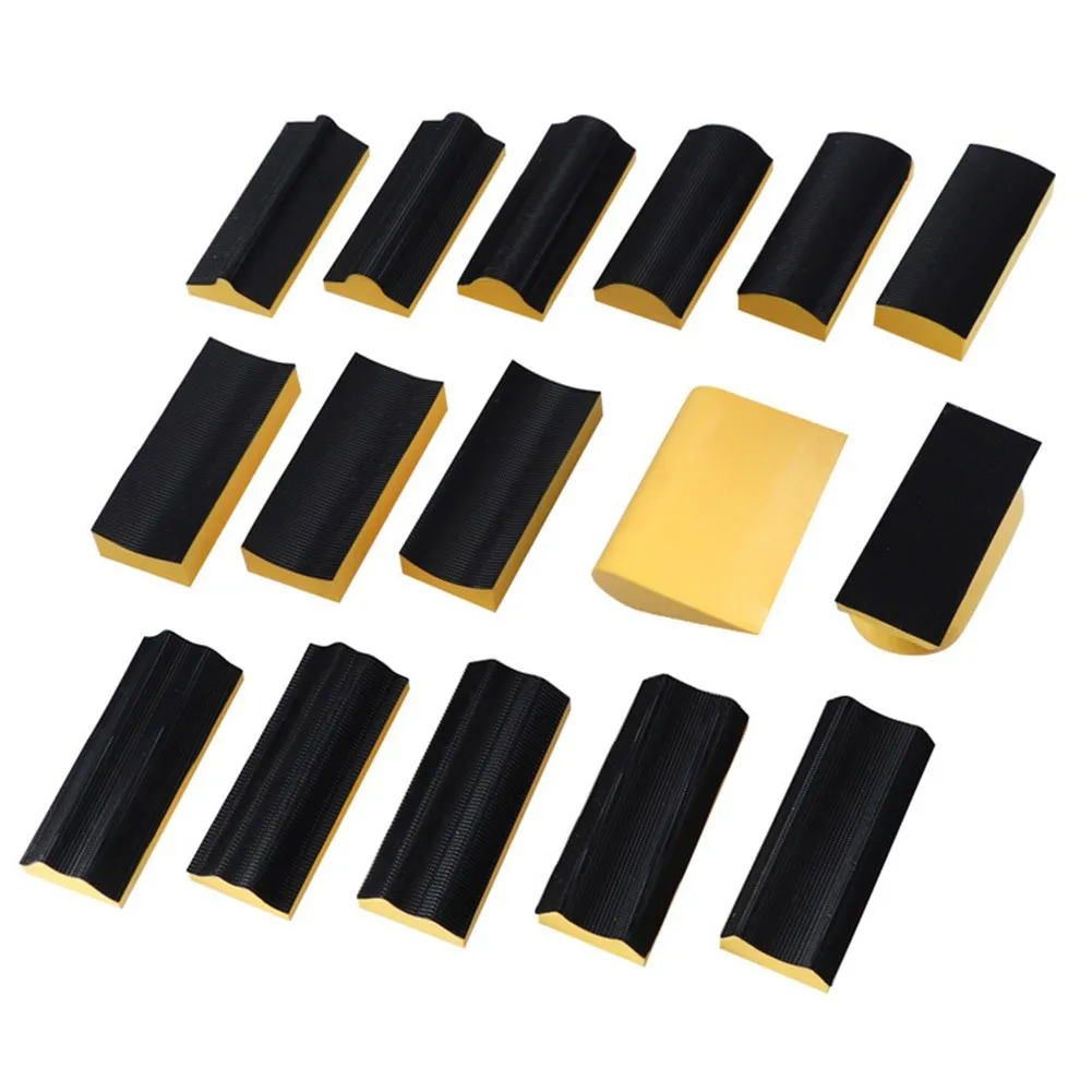 

For Car Grinding And Polishing Tool Polishing Block Kit Yellow + Black