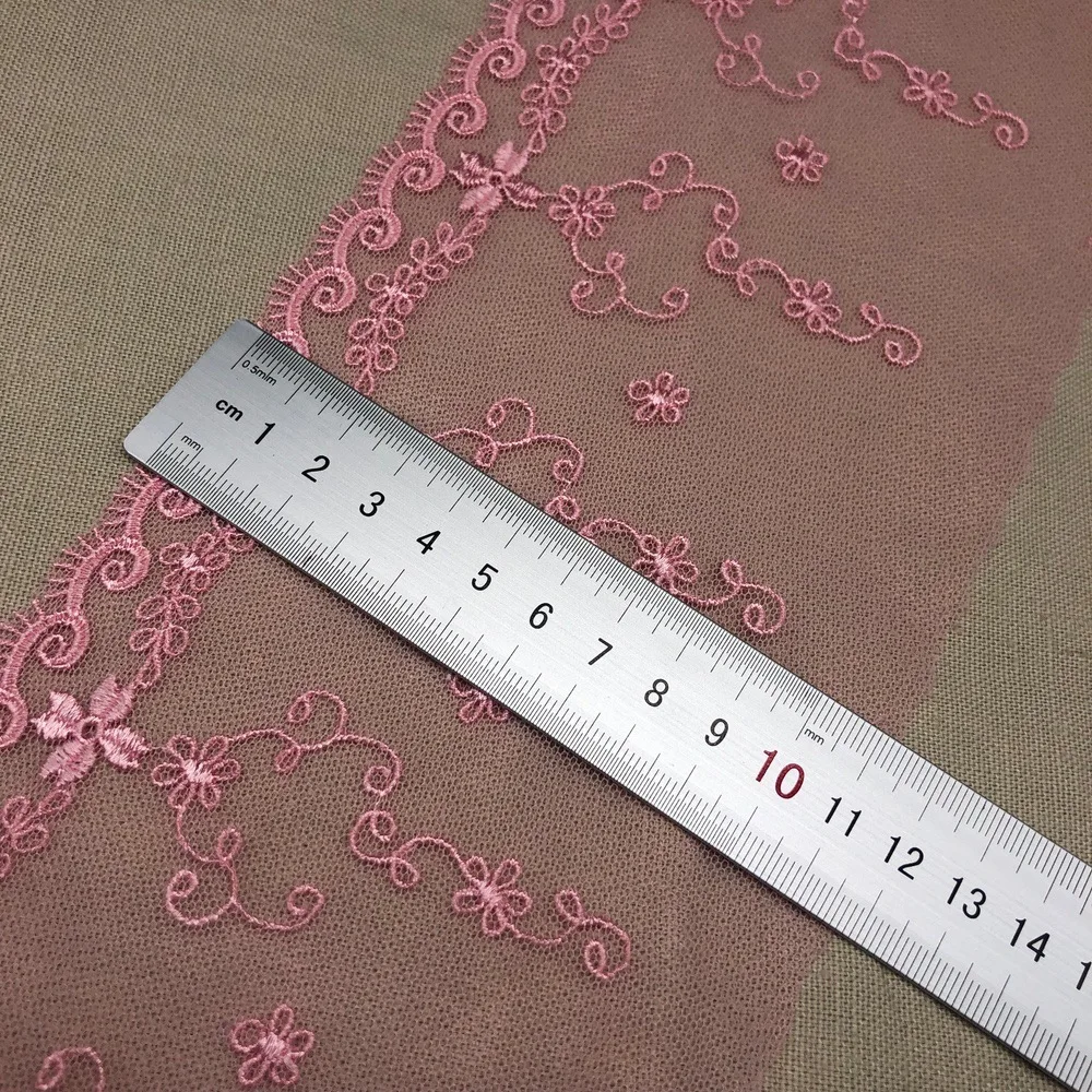 Сетчатая вышивка 12 см кружевная ткань лента свадебные аксессуары лоскутные