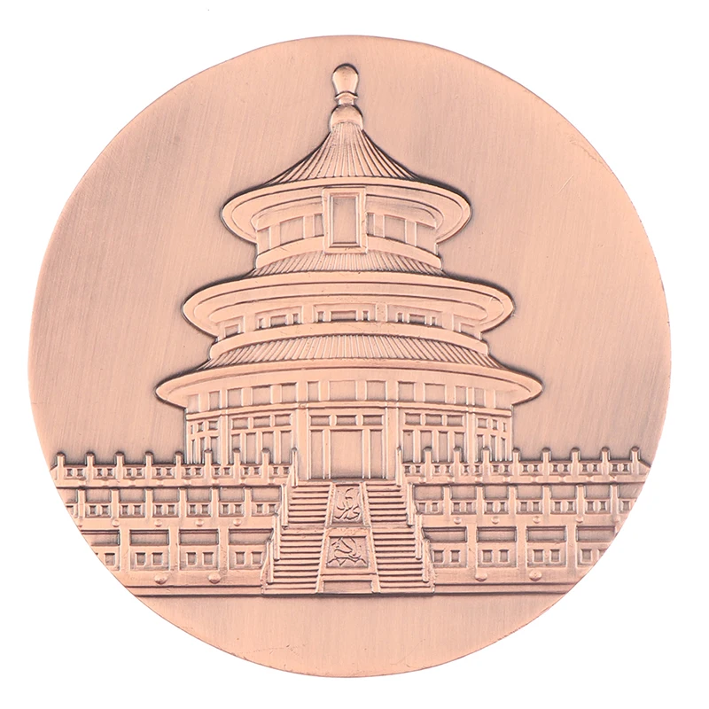 Большая медаль из меди 2021 года быка памятная монета рельефная со знаками