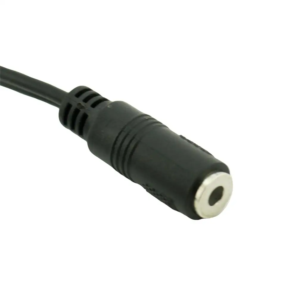 1pc 3.5mm 1/8" Stereo Female to Dual 6.35mm 1/4" TRS Mono Male Right Angled Plug Y Splitter Connector Cable 20cm | Электроника