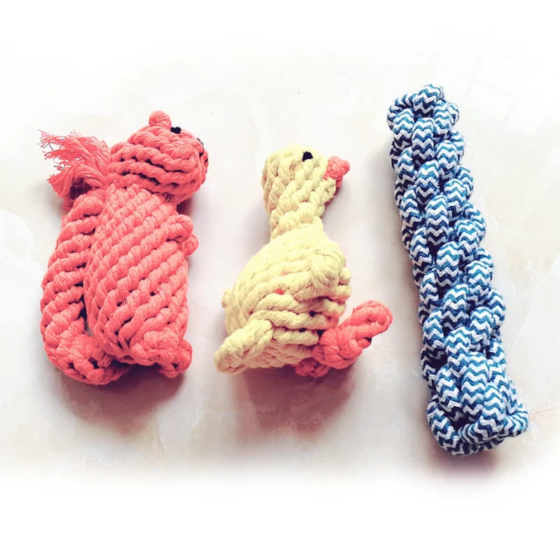 Веревка для собак игрушка чистки зубов долговечная тренировочная веревка