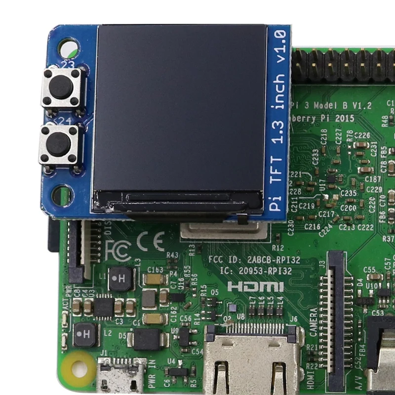 

for Raspberry Display Mini Pi TFT 1.3Inch IPS HD Display for Raspberry Pi Dedicated Screen Mini Pi TFT 1.3Inch - 240X240
