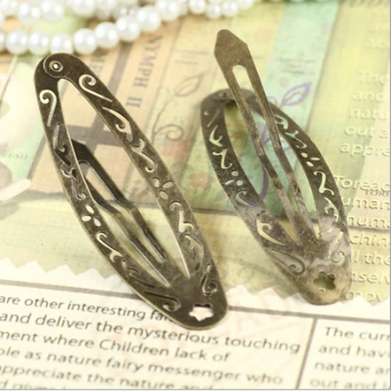 Металлическая заколка для волос модная женская винтажная Женская Бронзовая