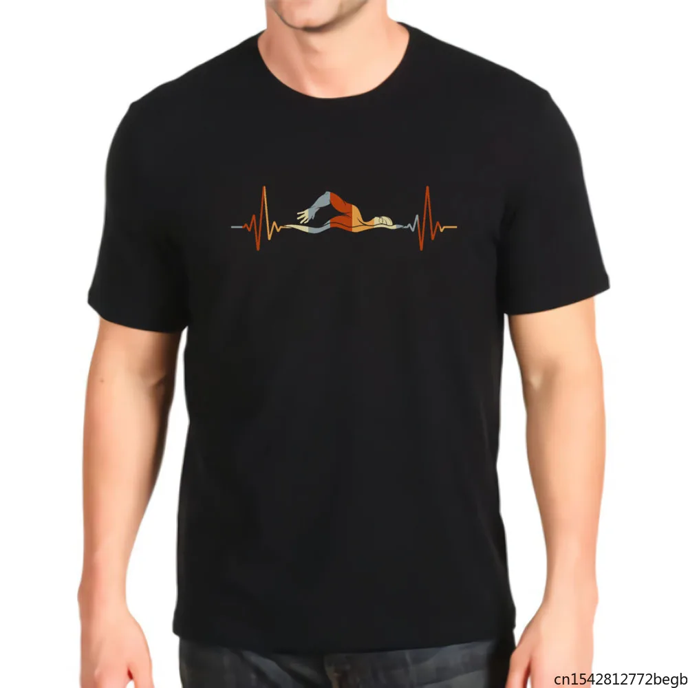 

Swimming Heartbeat Men's T Shirt
