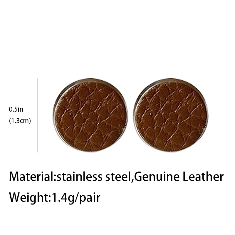 Простые рельефные серьги-гвоздики в стиле ретро из Нержавеющей Стали С Рельефной