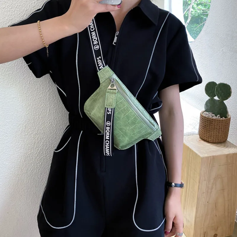 Модный женский поясной кошелек Высококачественная кожаная нагрудная сумка